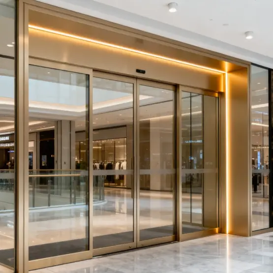 Portes électriques en alliage d'aluminium