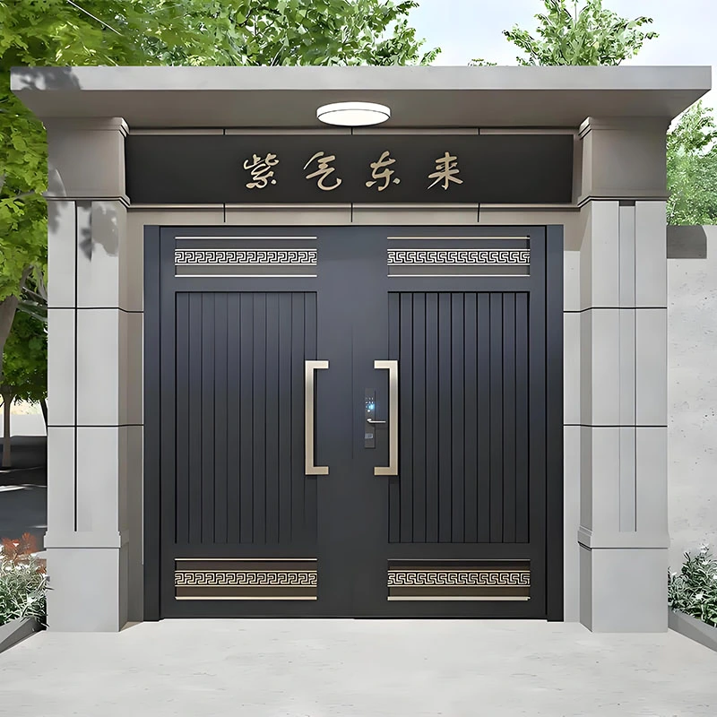 Porte de jardin en alliage d'aluminium