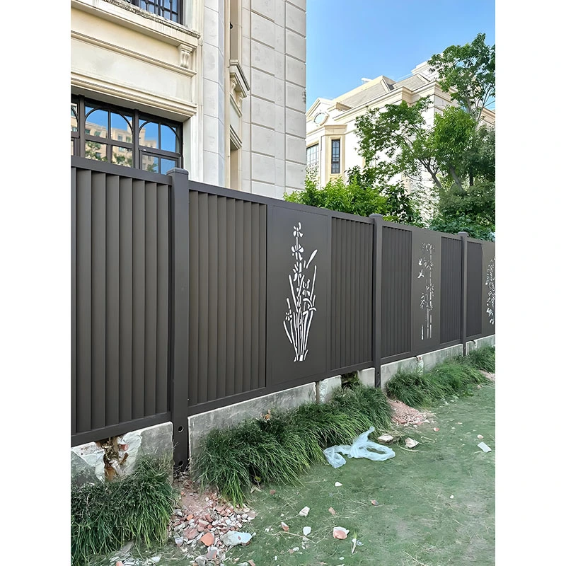 Clôture de confidentialité en alliage d'aluminium