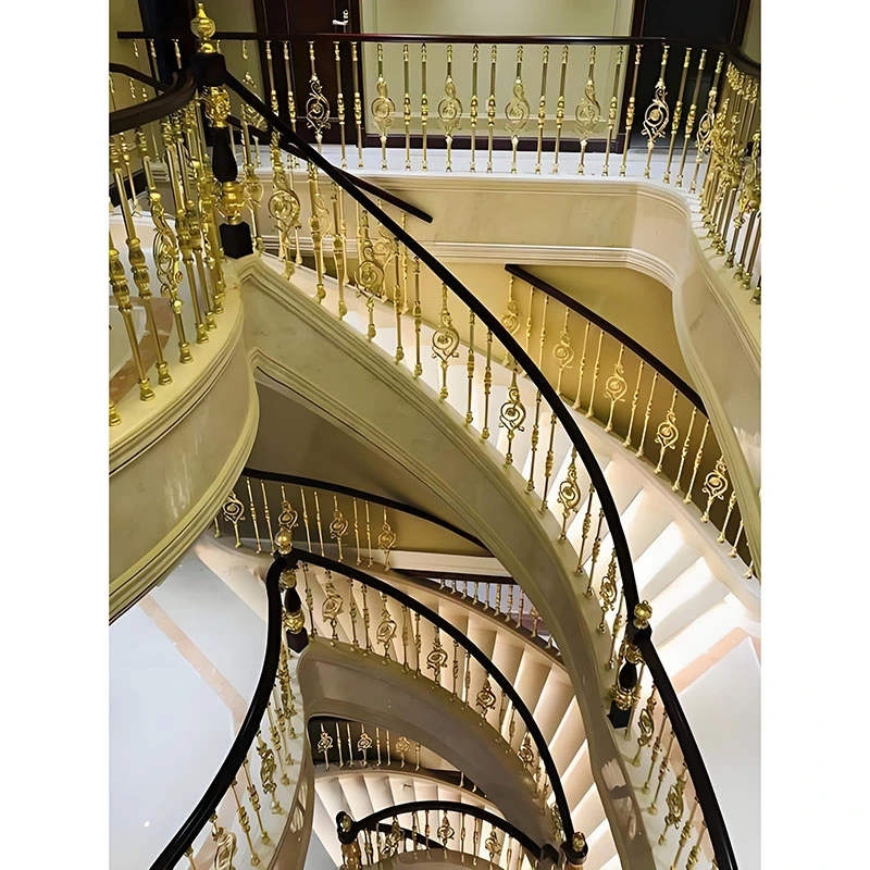 Rampes d'escalier d'art en aluminium