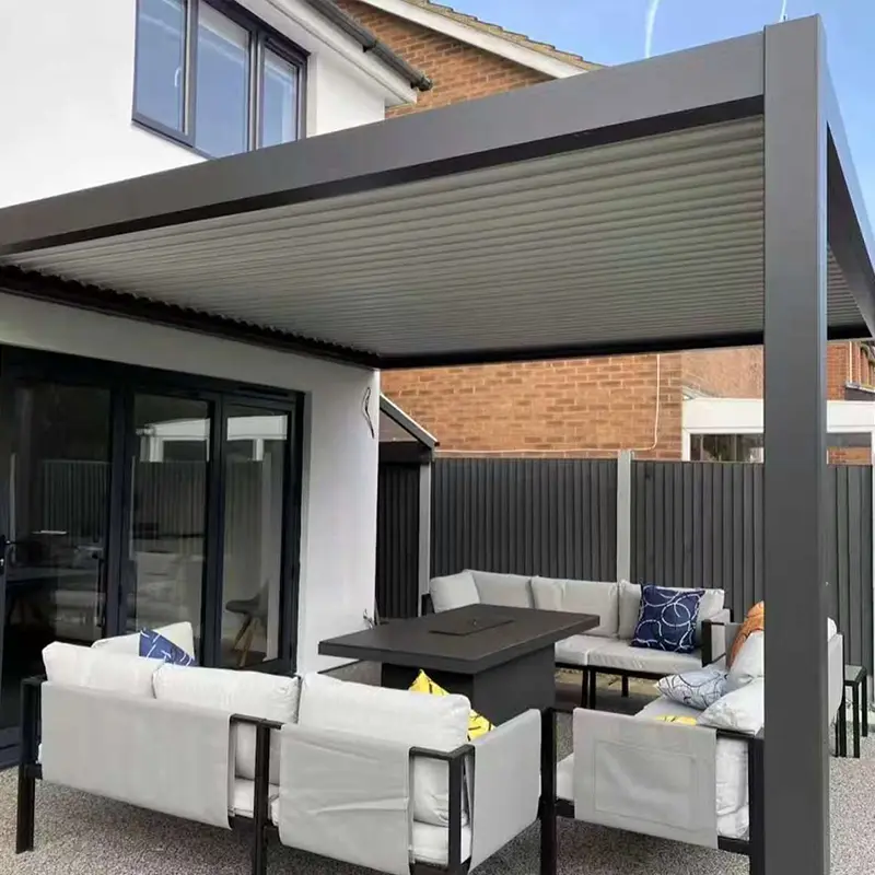 Gazebo en alliage d'aluminium de style chinois