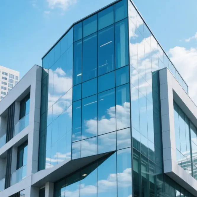 Verre trempé pour murs-rideaux